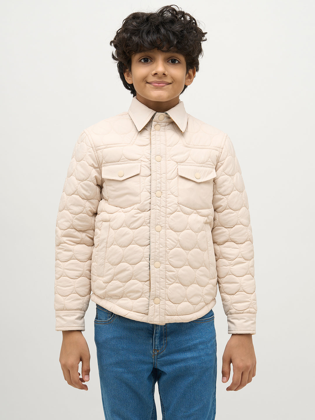 Boys Reversible Buttoned Jacket