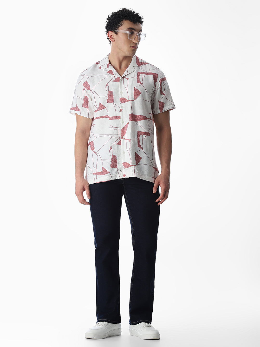 Regular Fit Printed Shirt - Pink