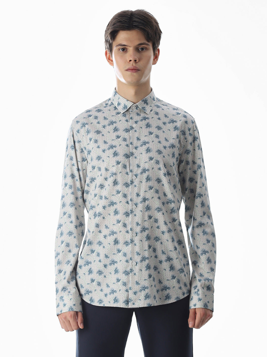 Printed Cotton Full Sleeves Shirt