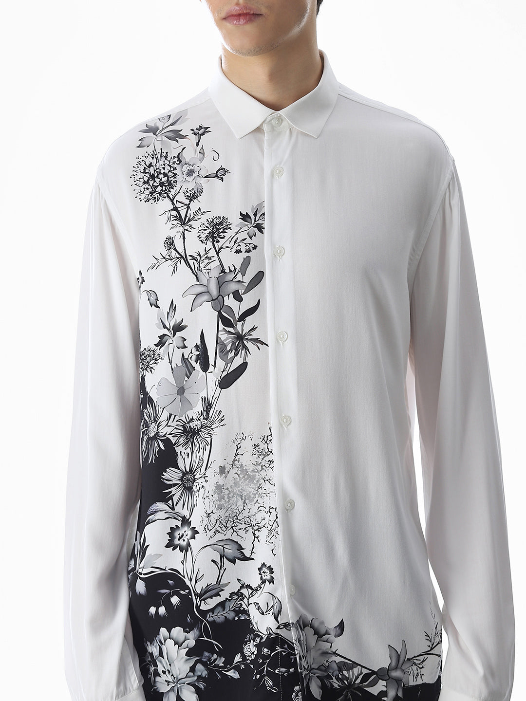 Floral Print Viscose Shirt