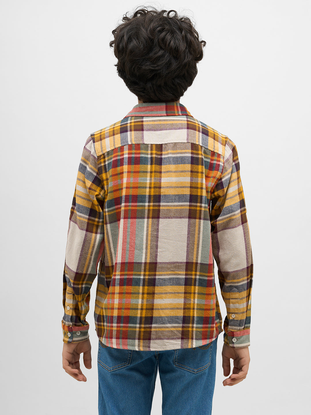 Boys Regular Fit Check Shirt