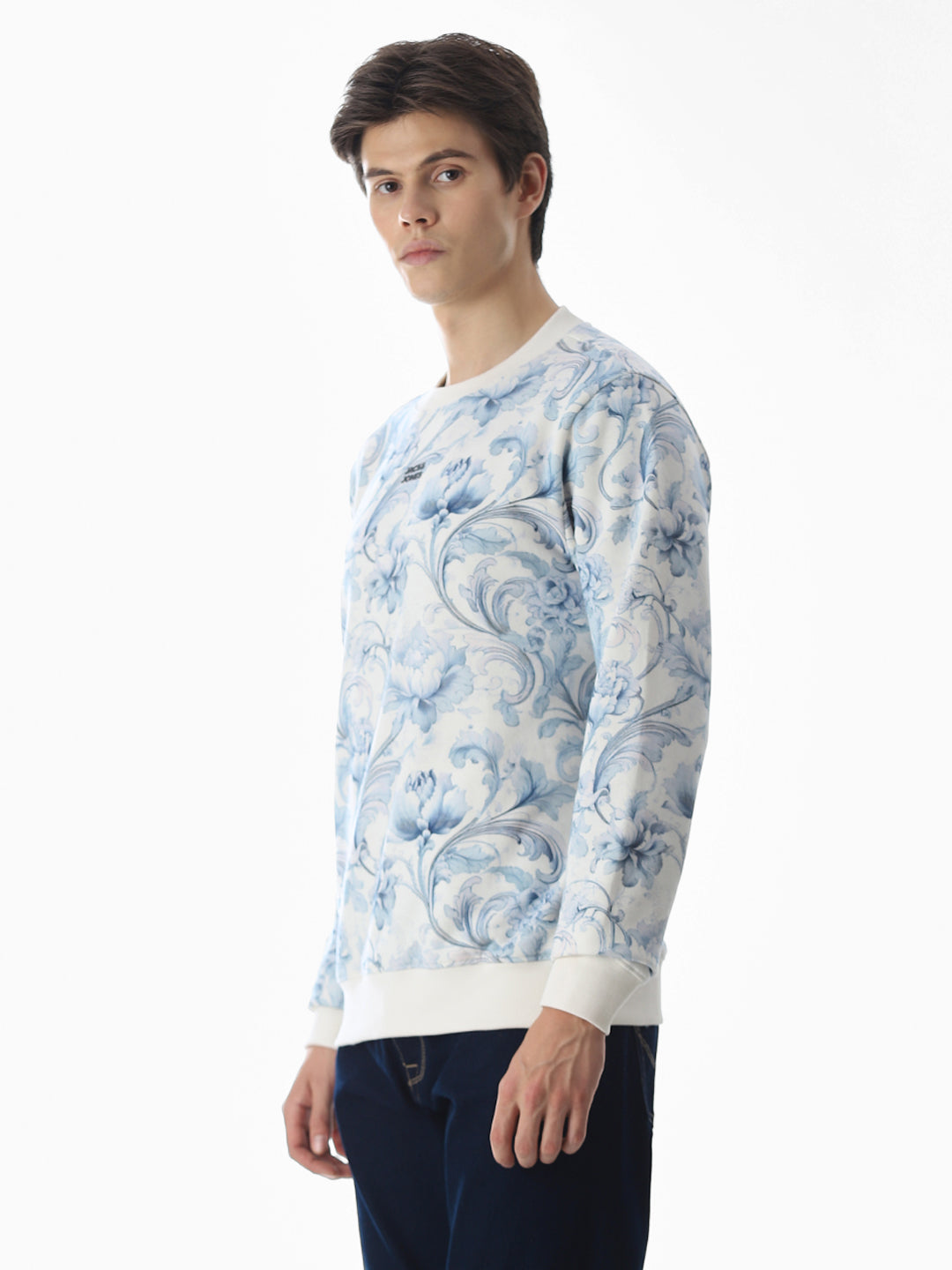 Printed Crew Neck Sweatshirt