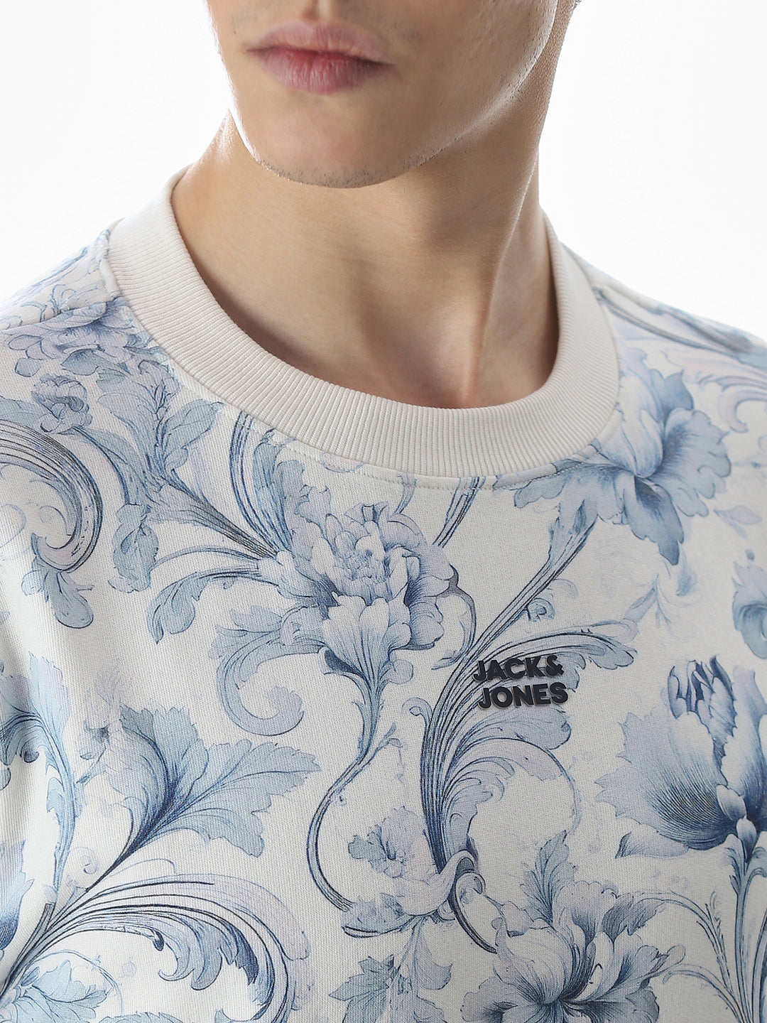 Printed Crew Neck Sweatshirt