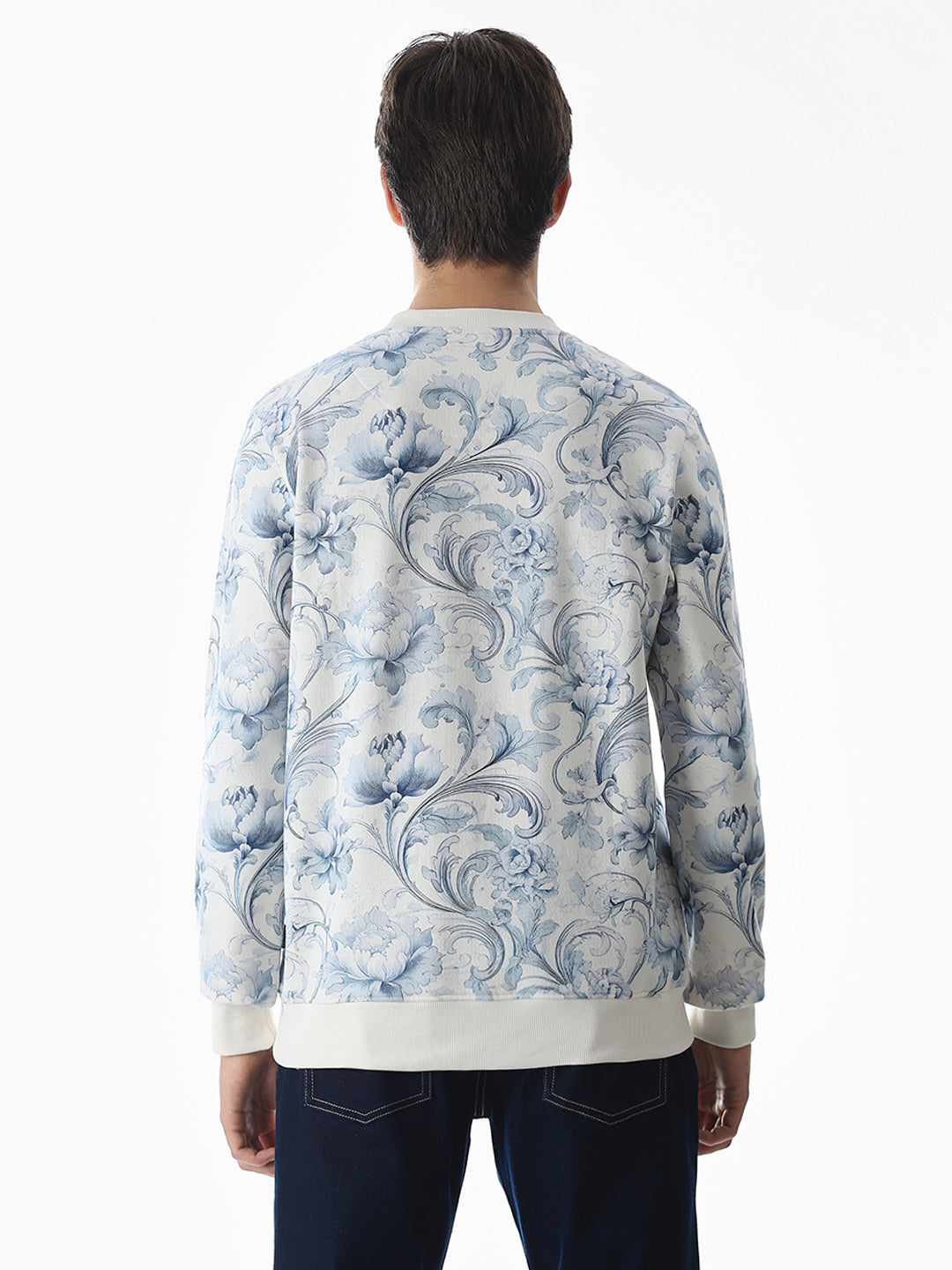 Printed Crew Neck Sweatshirt