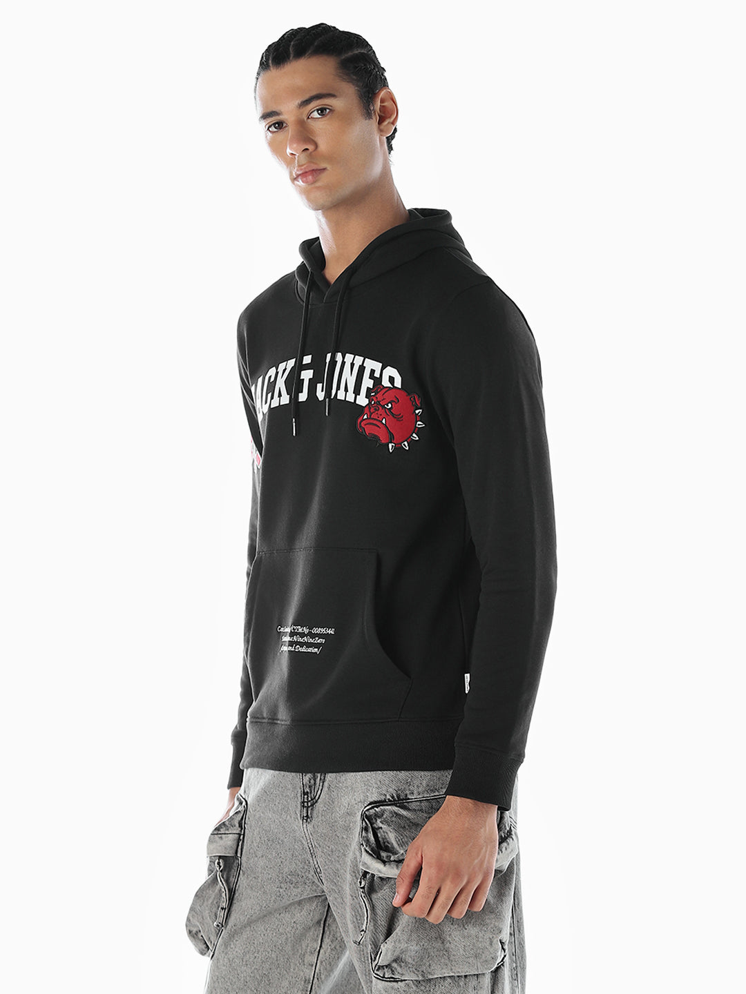 Applique Patchwork Oversized Hoodie