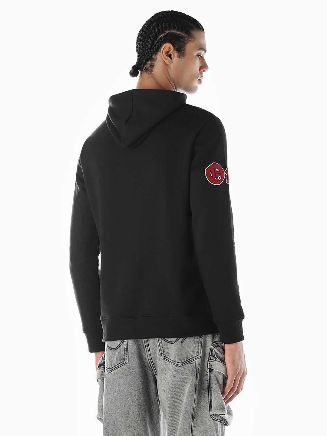 Applique Patchwork Oversized Hoodie