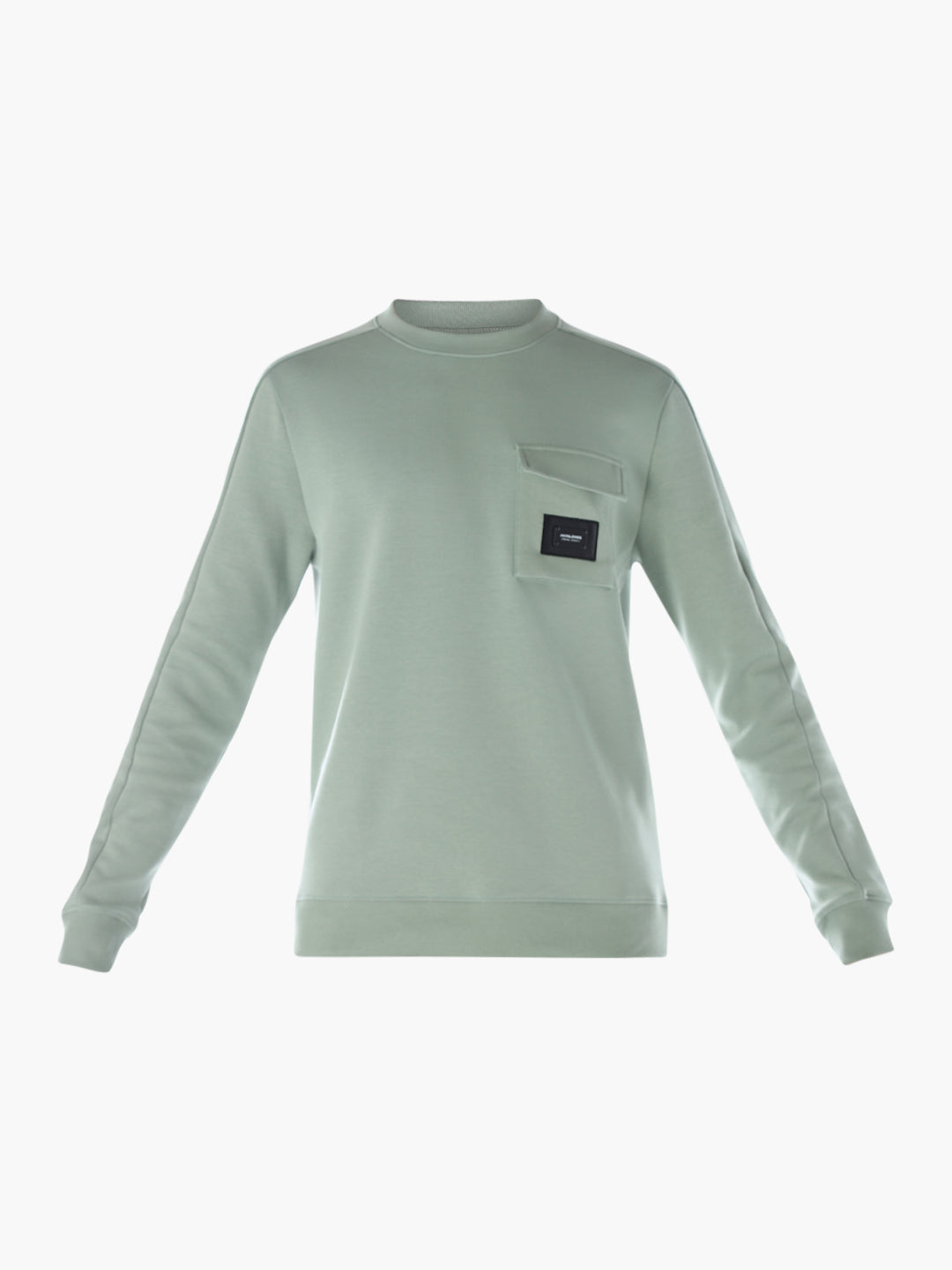 Crew Neck Pocket Detail Sweatshirt