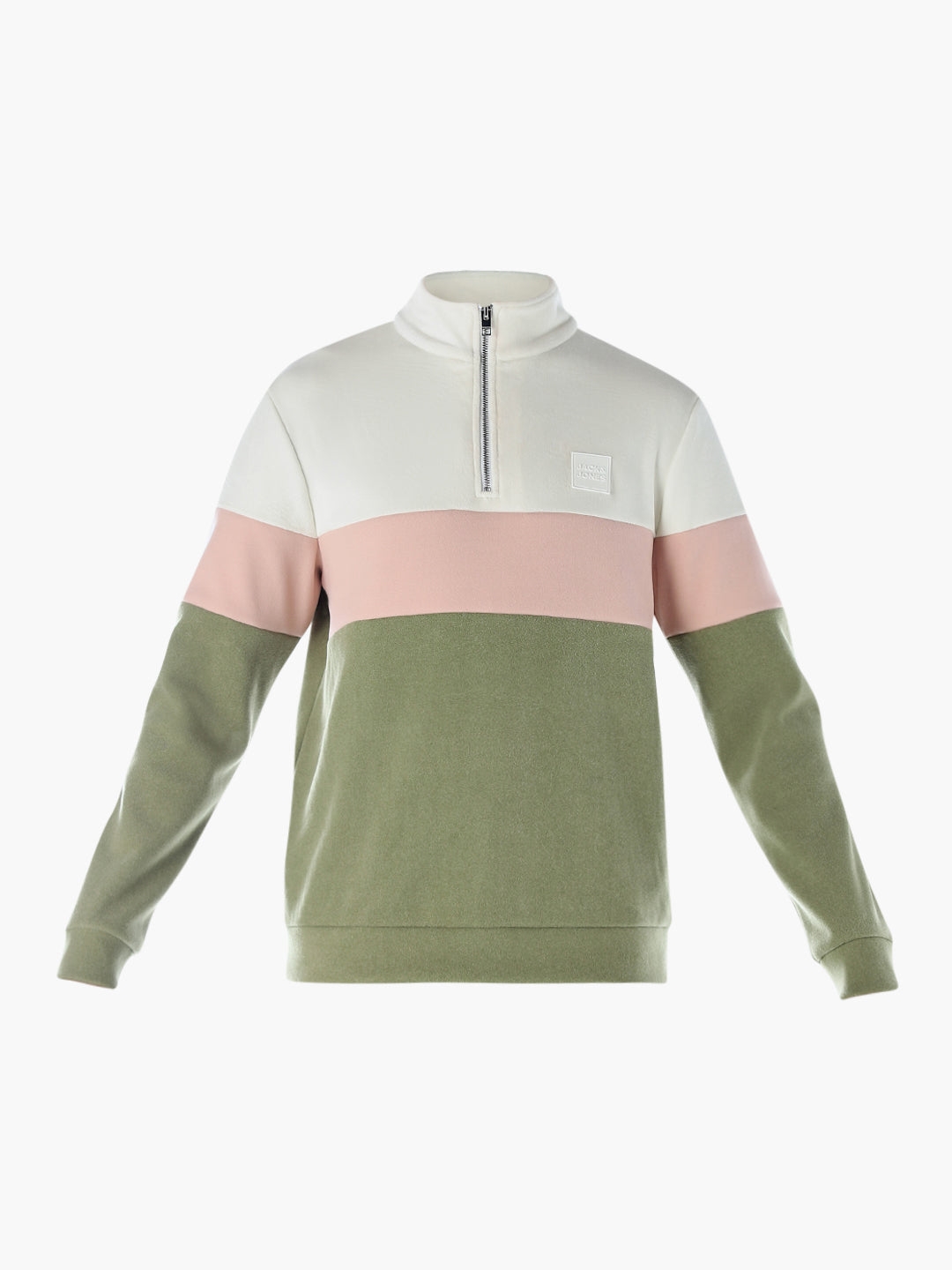 High Neck Colourblocked Sweatshirt