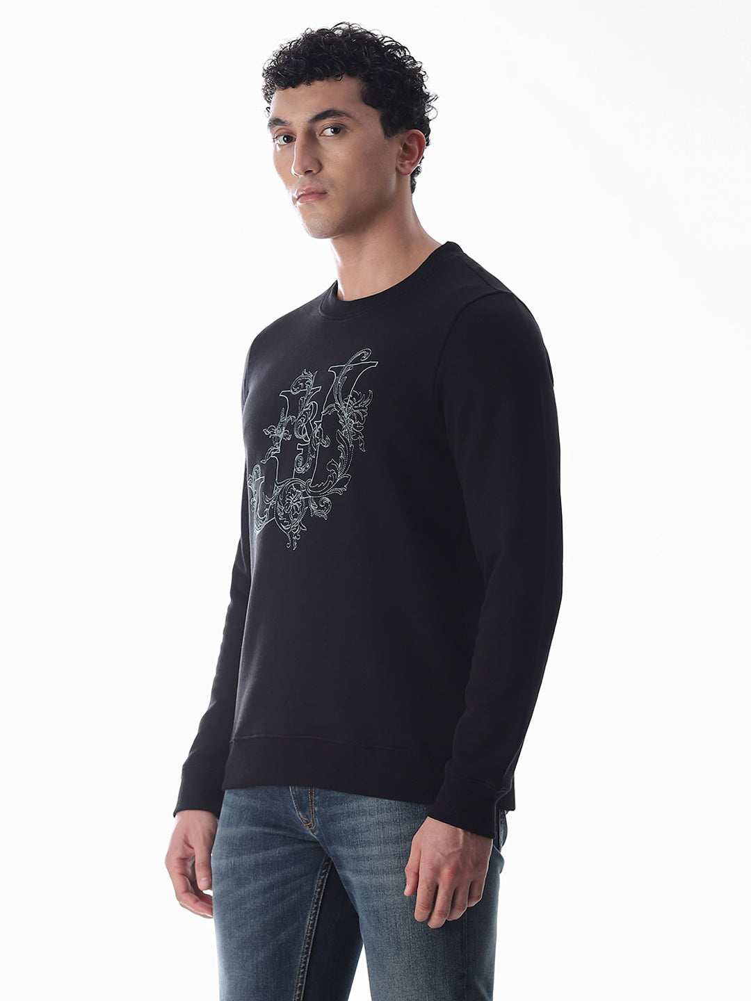 Embroidered Text Sweatshirt