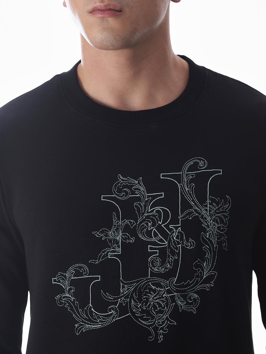 Embroidered Text Sweatshirt