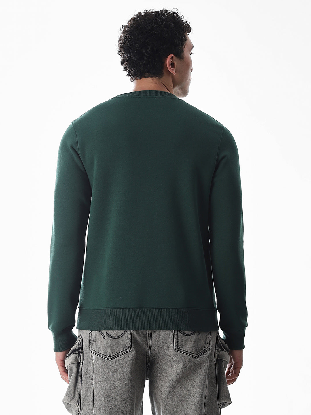 Green Printed Sweatshirt