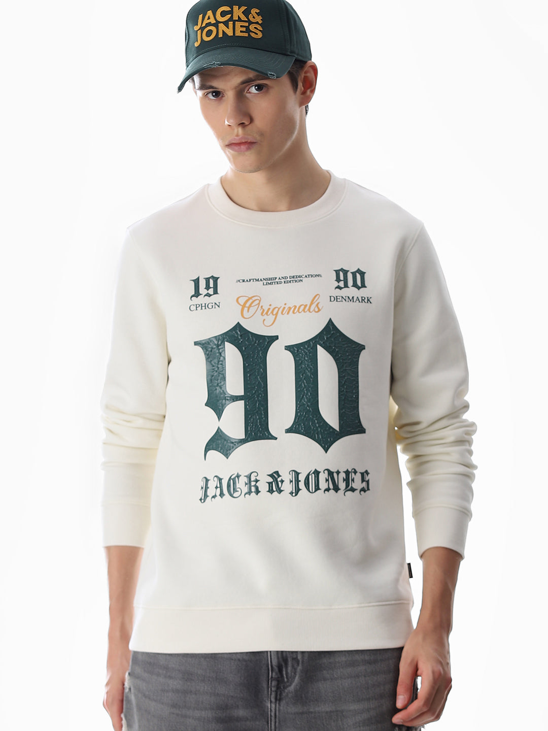 Typographic Print Sweatshirt - XL