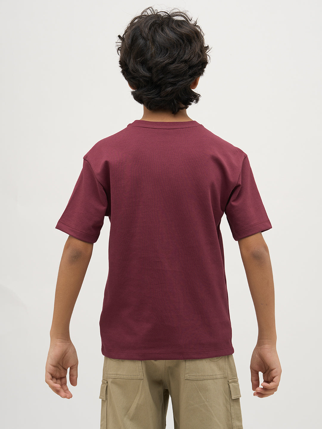 Boys Logo Text Print T-shirt