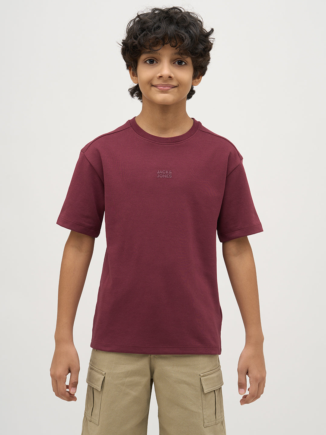Boys Logo Text Print T-shirt