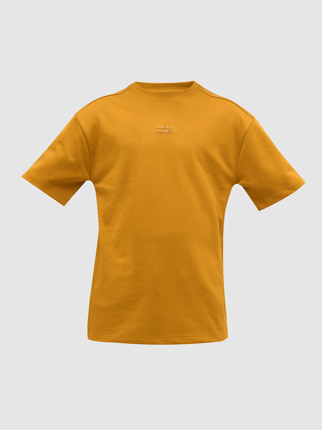Boys Logo Text Print T-shirt - Mustard