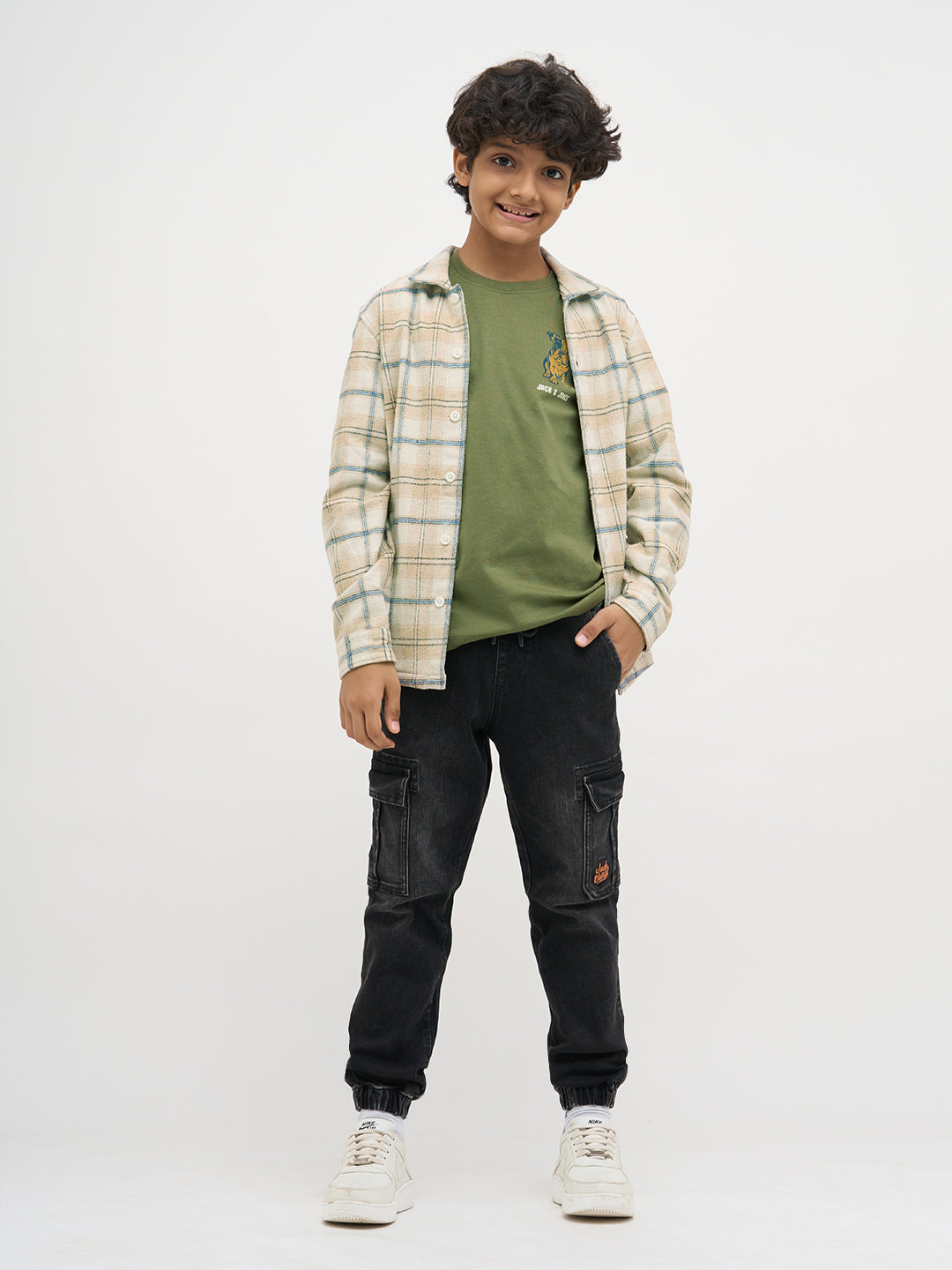 Green Doggo Print Full Sleeves T-Shirt