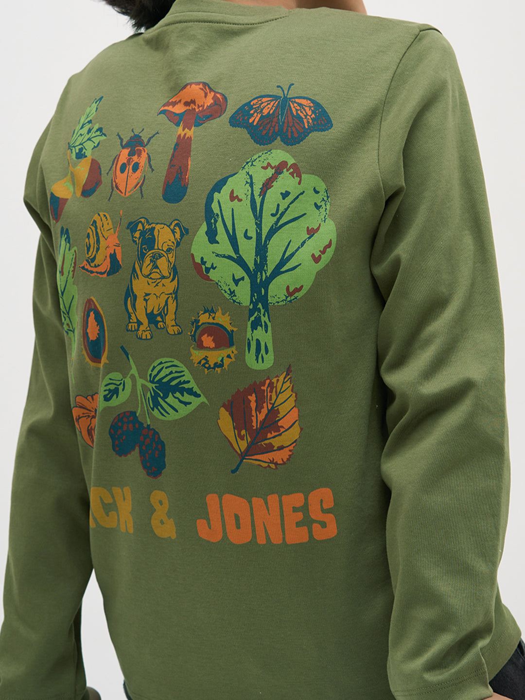 Green Doggo Print Full Sleeves T-Shirt