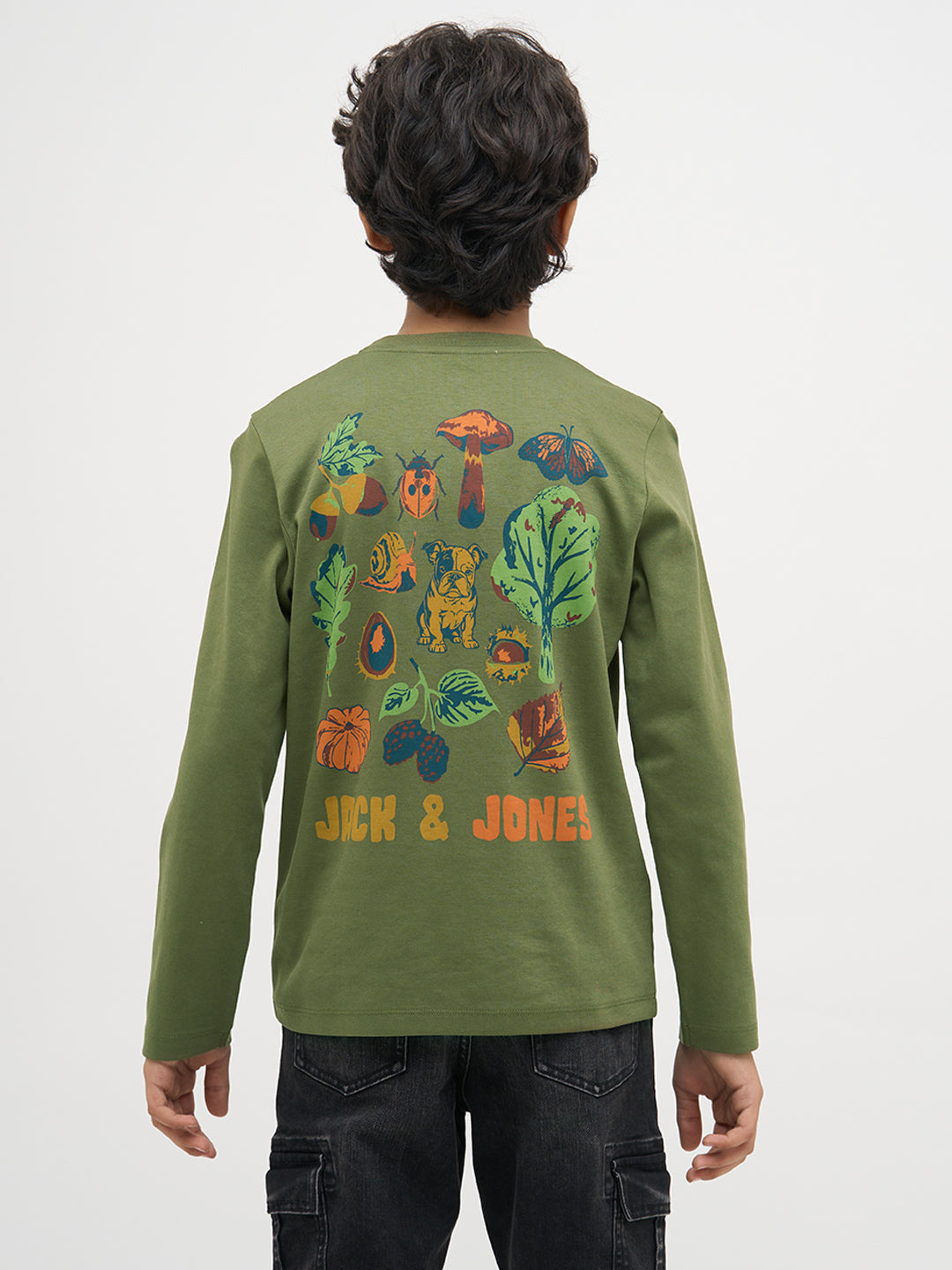 Green Doggo Print Full Sleeves T-Shirt