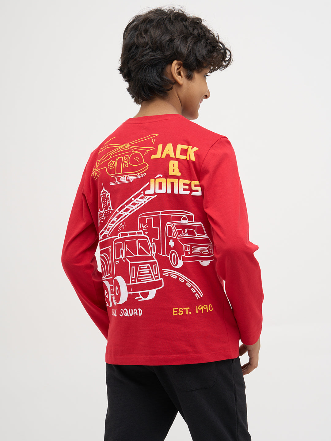 Red Printed Cotton T-Shirt