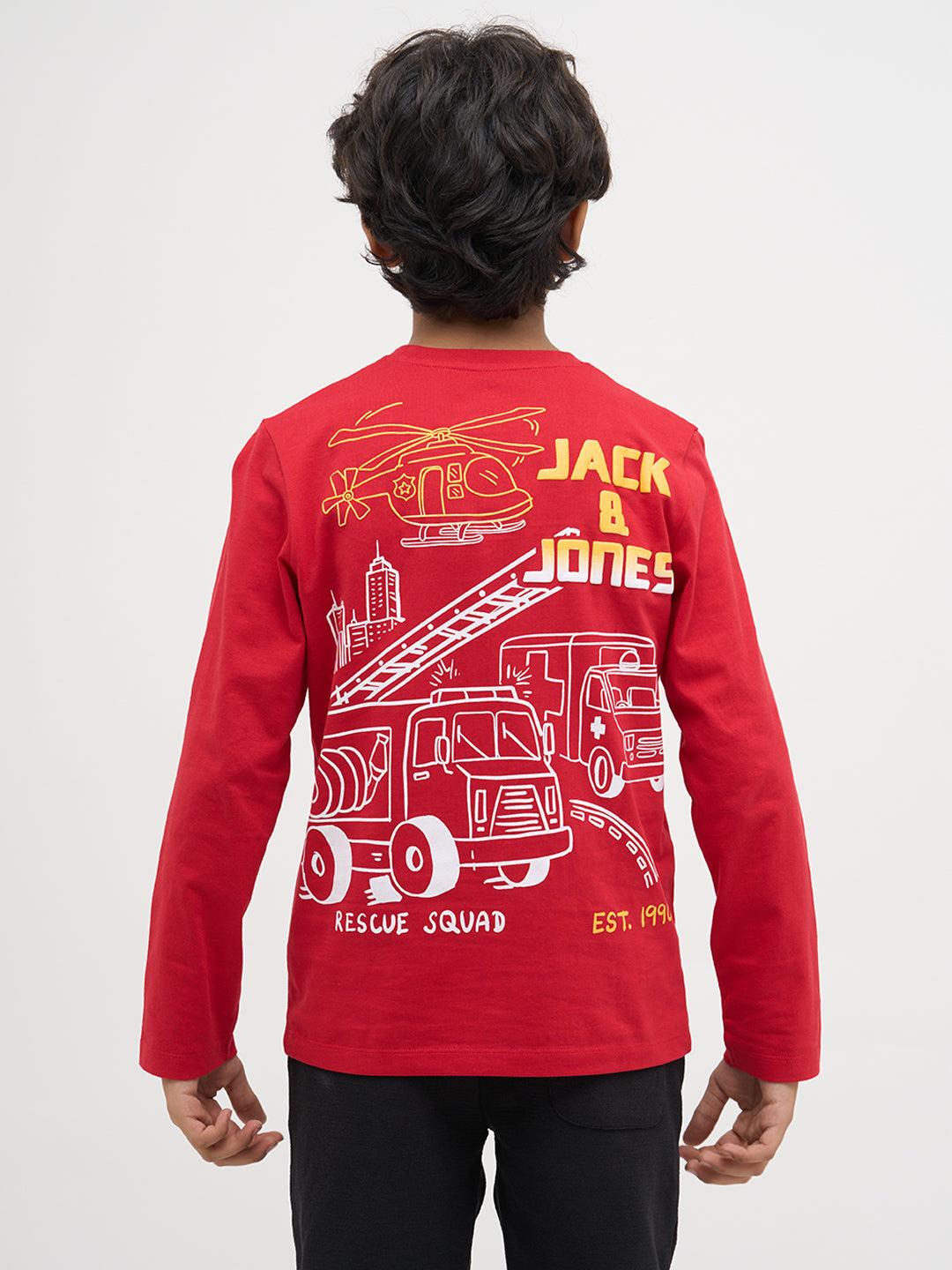 Red Printed Cotton T-Shirt