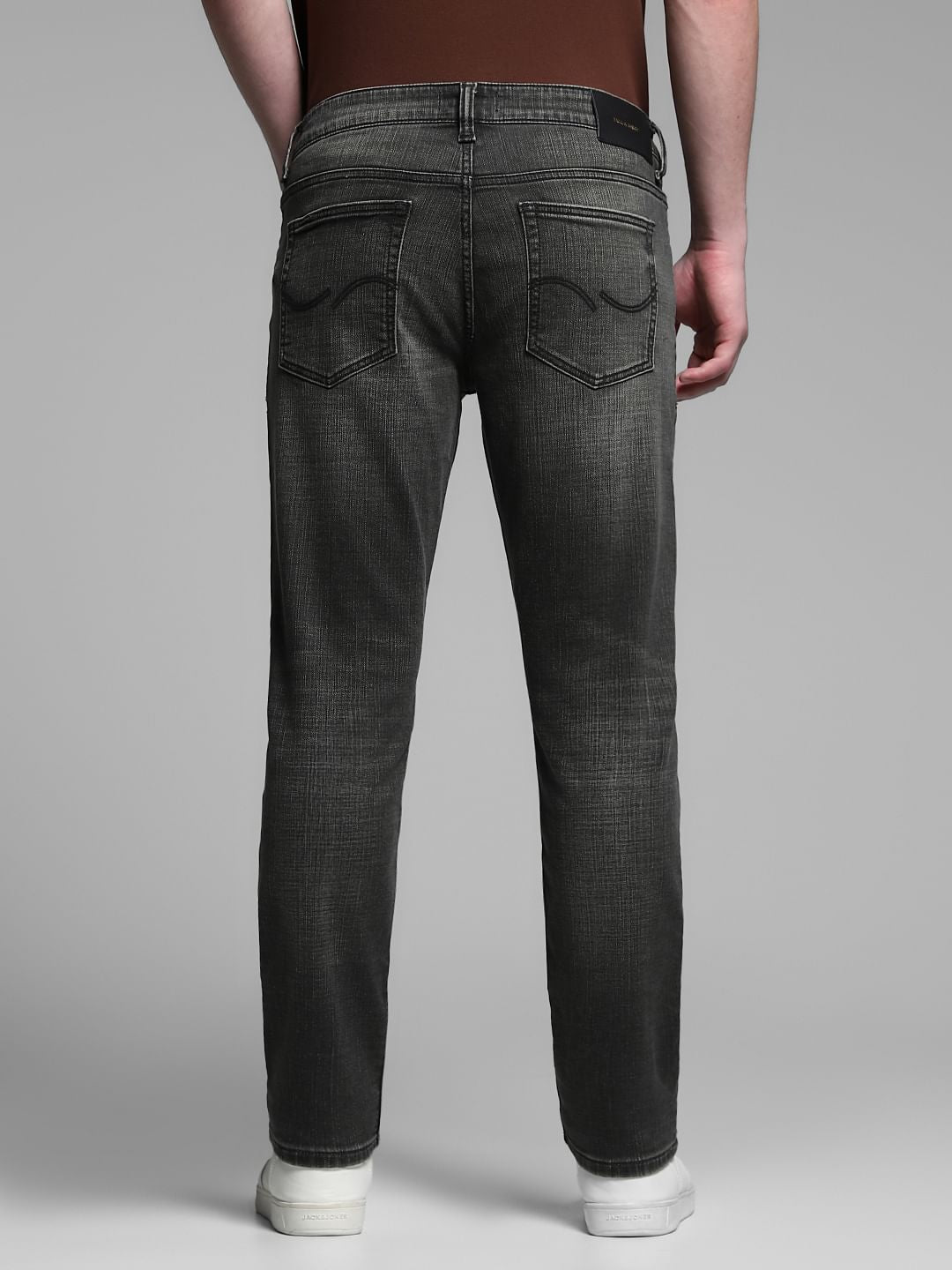 Olive Green Brak Slim Fit Cropped Jeans