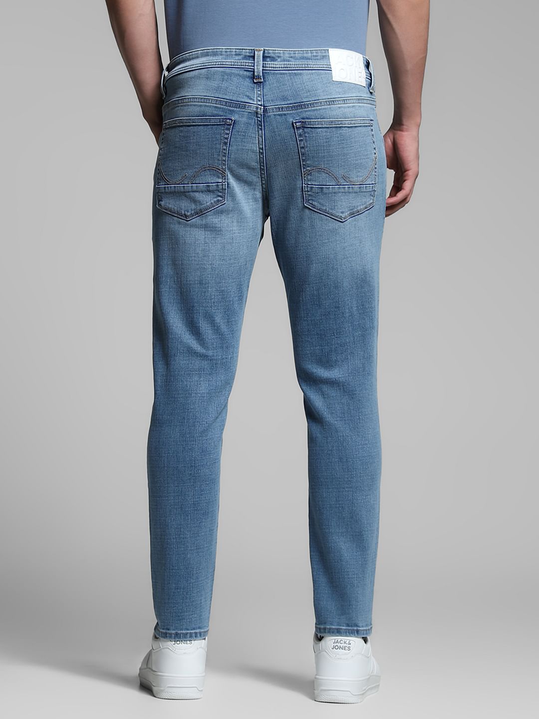 Light Blue Brak Slim Fit Cropped Jeans