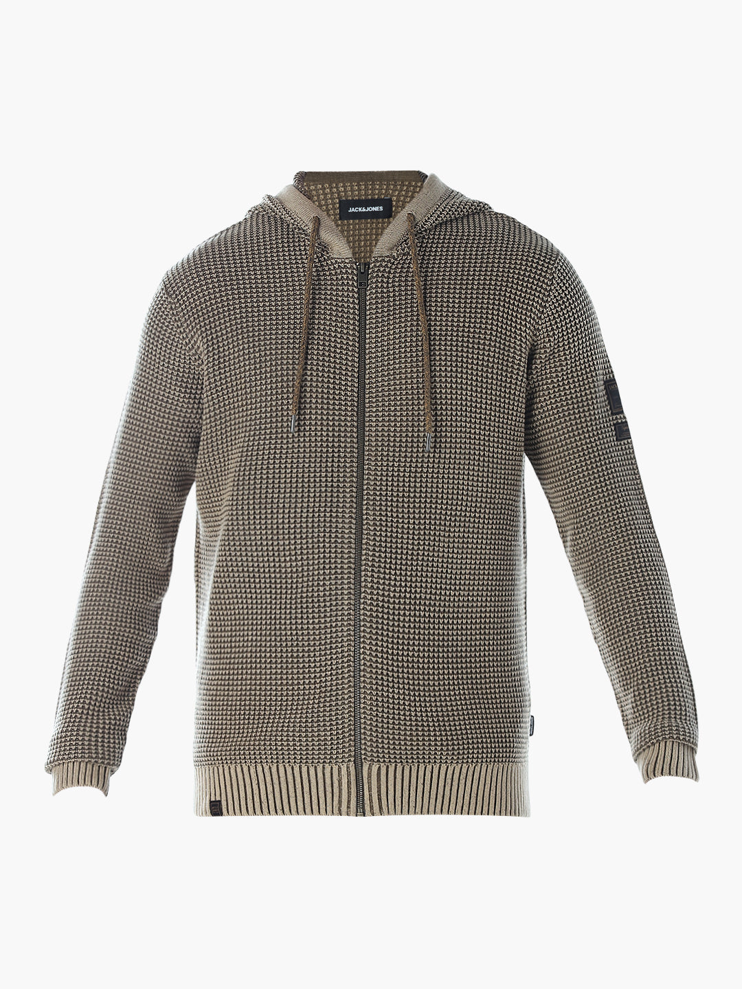 Zip-up Oversized Hooded Knit