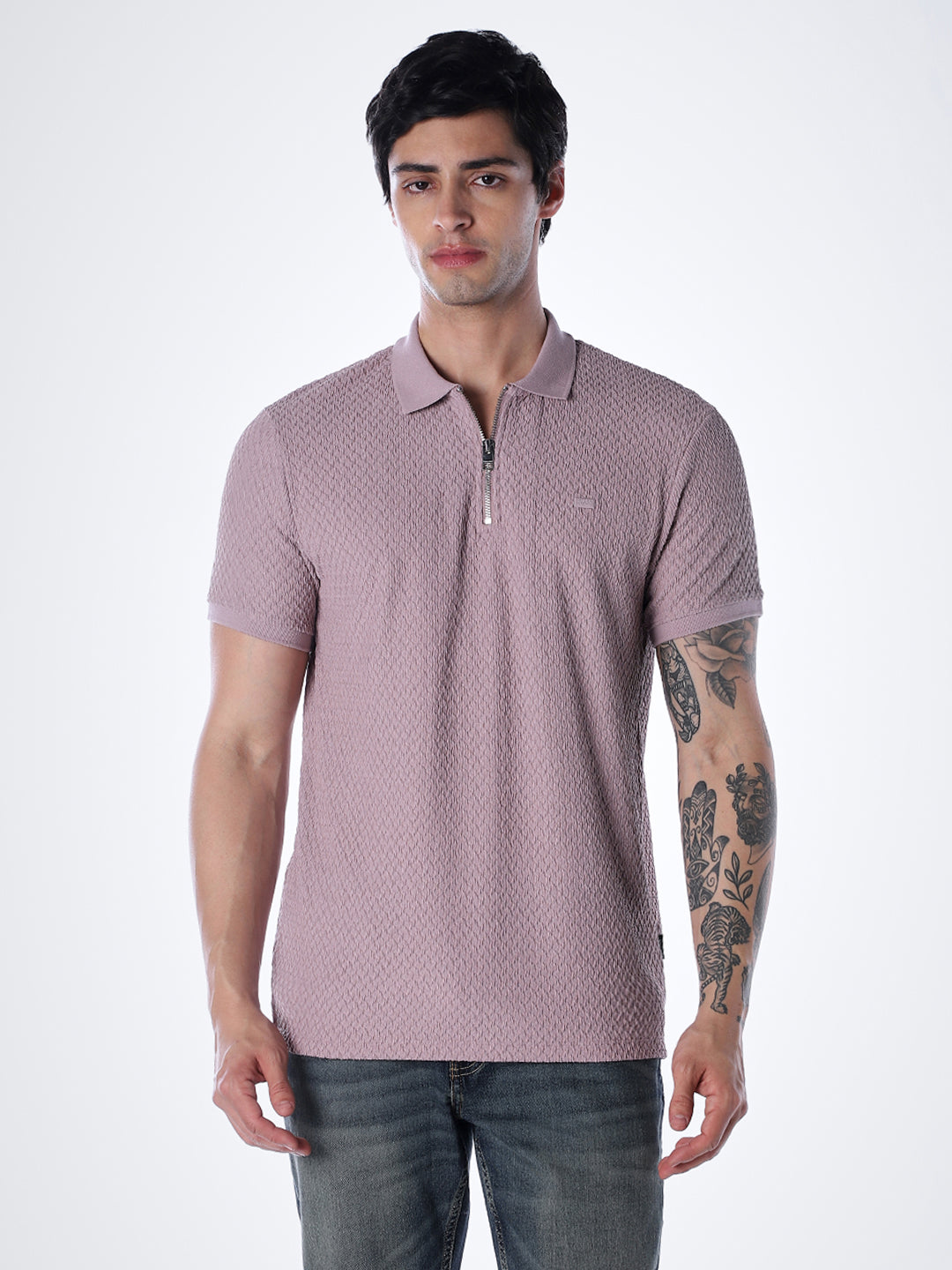 Zipped Detail Polo