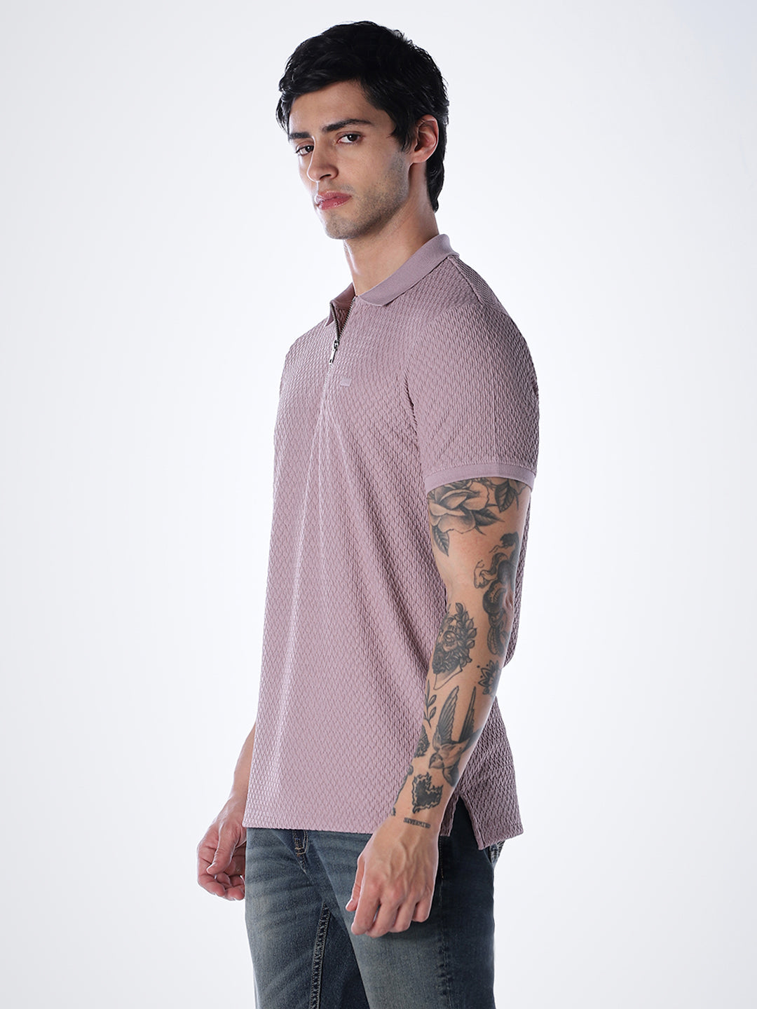 Zipped Detail Polo