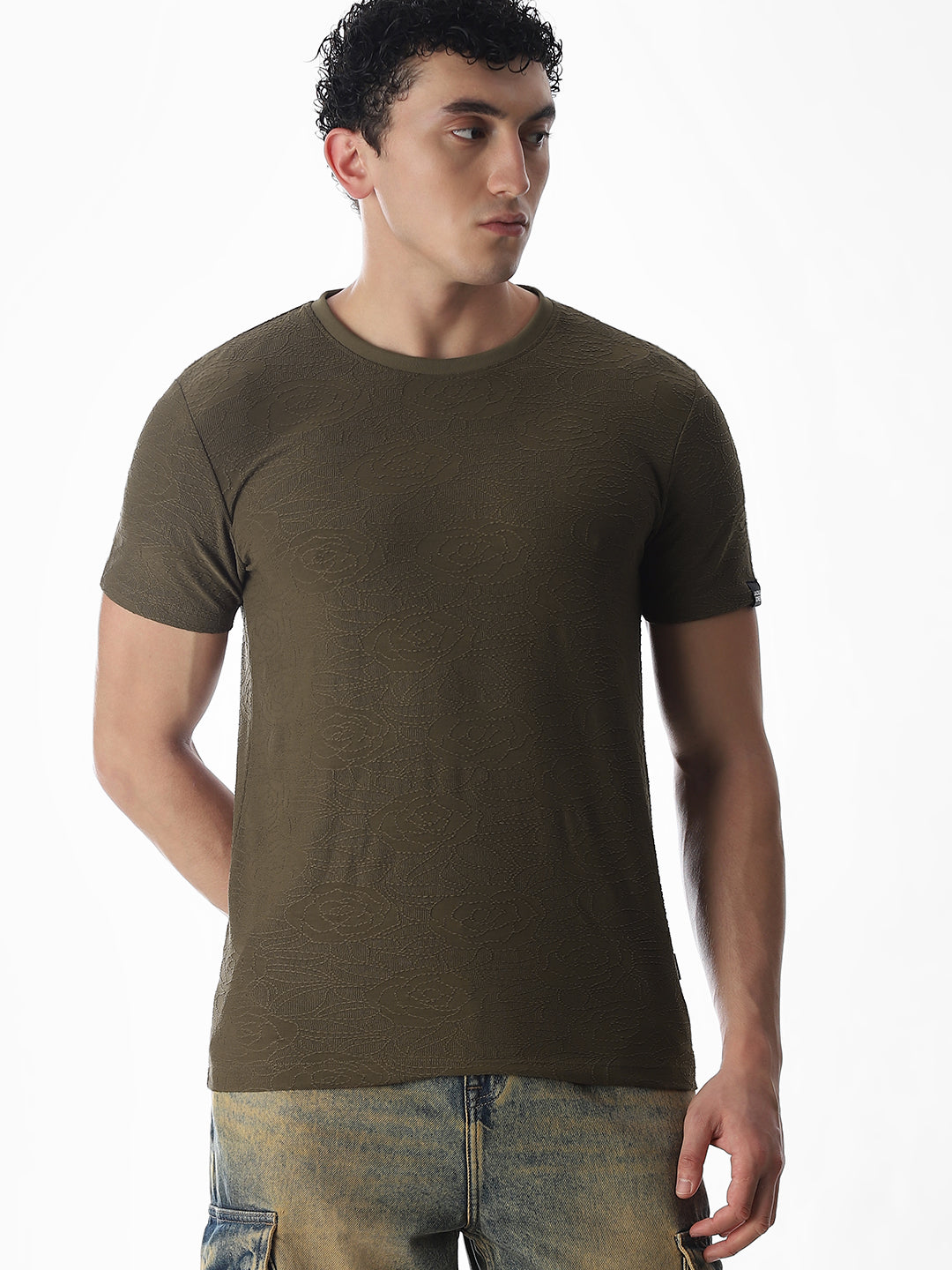 Cut & Sew Jacquard T-shirt