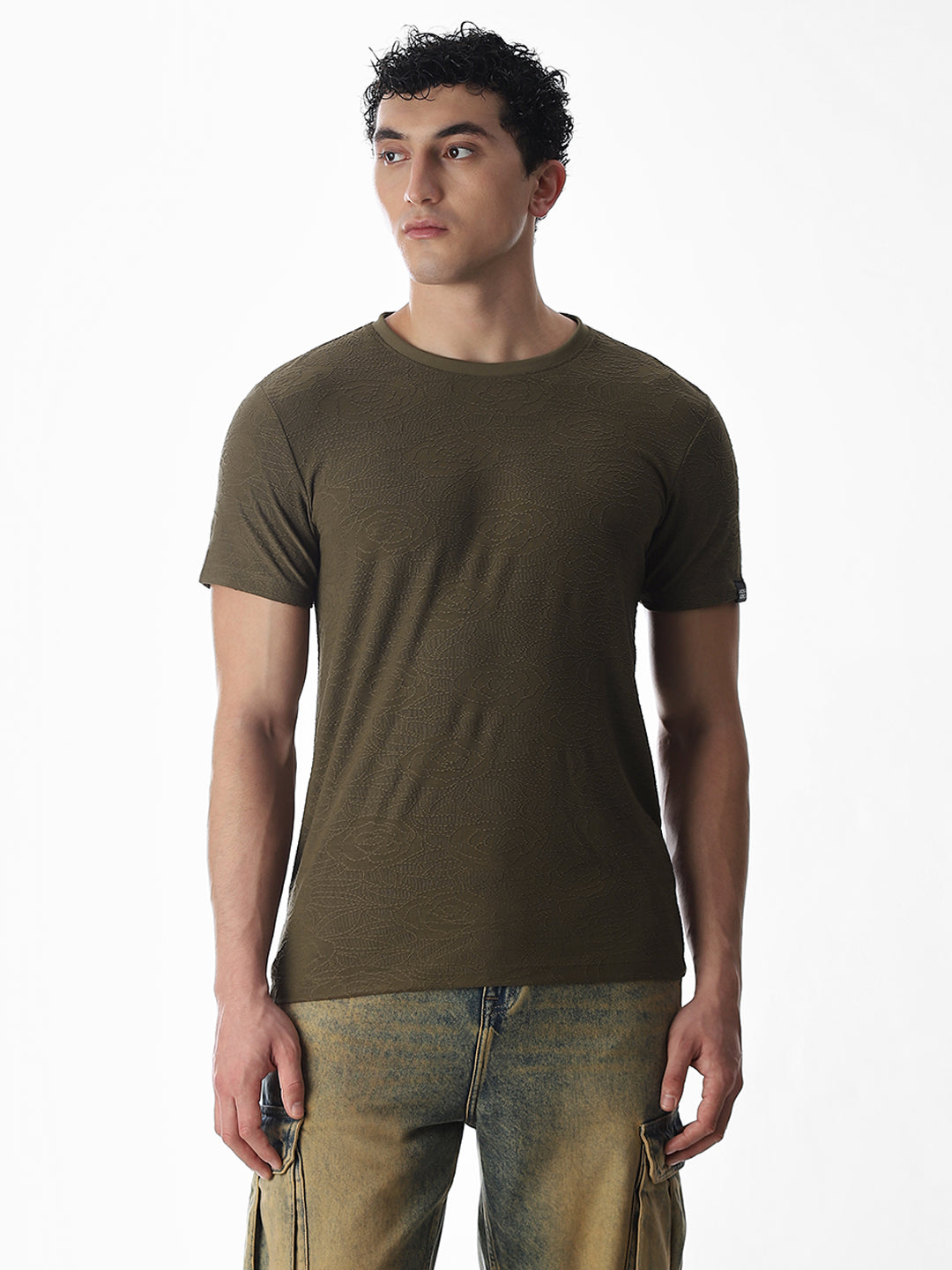 Cut & Sew Jacquard T-shirt