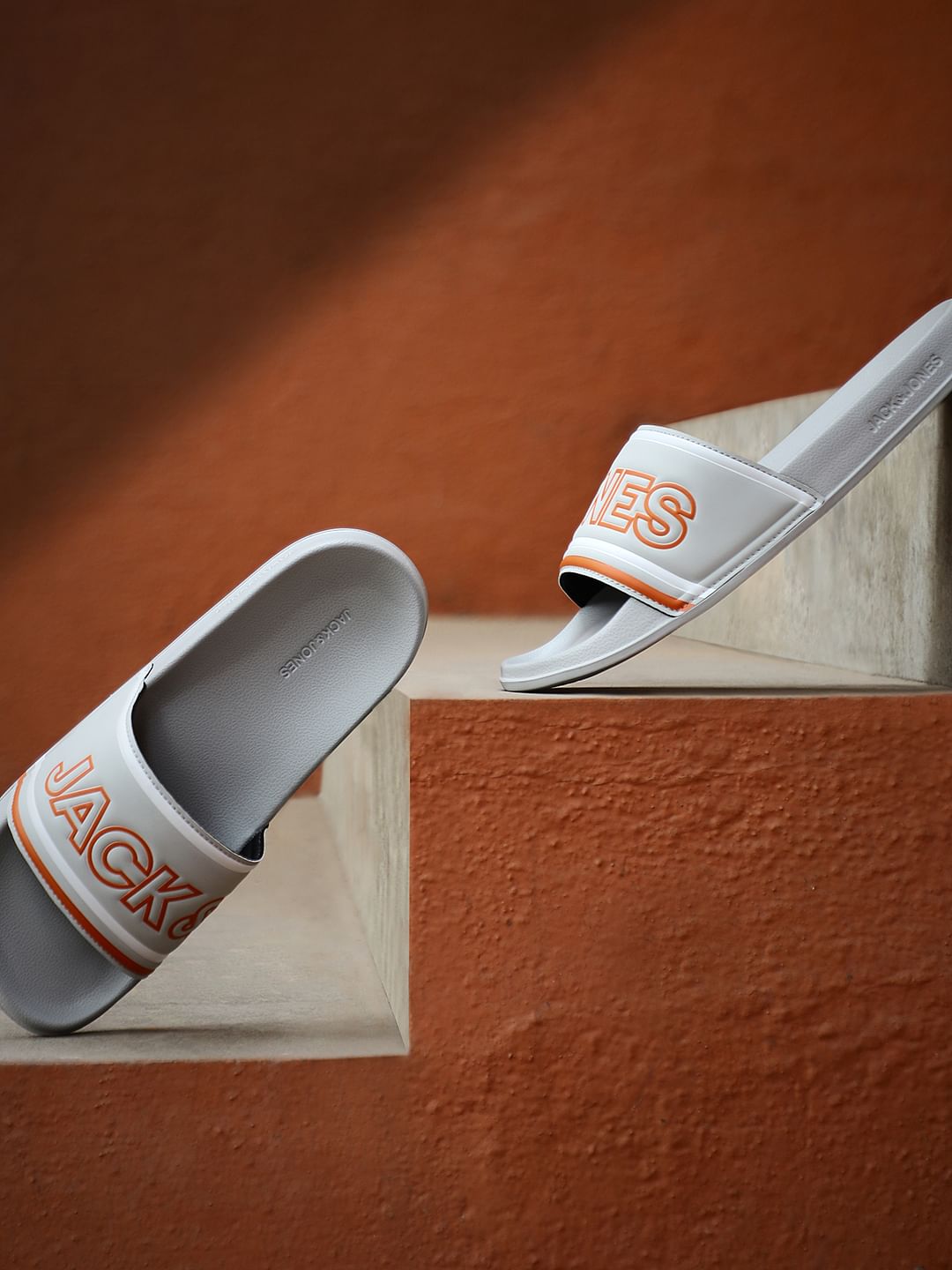 Grey Contrast Logo Pool Sliders - 40