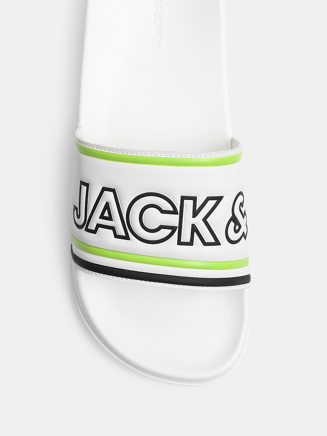 White Contrast Logo Pool Sliders