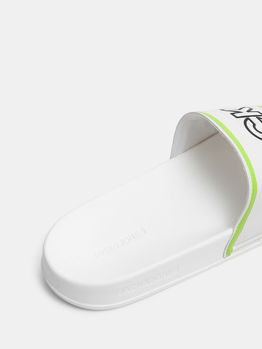 White Contrast Logo Pool Sliders