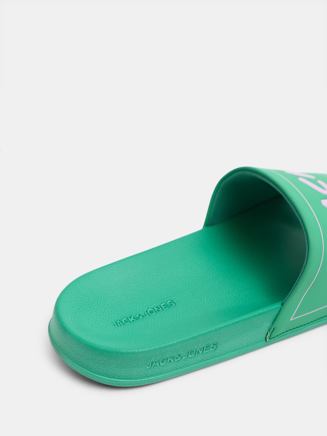 Green Shiny Logo Pool Sliders