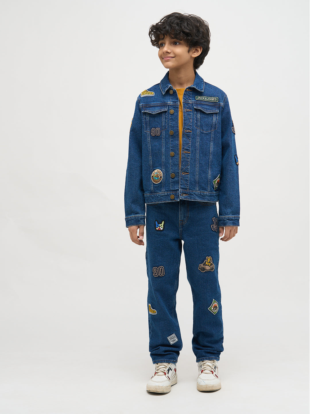 Boys Applique Cotton Denim Jacket - 4/5Y