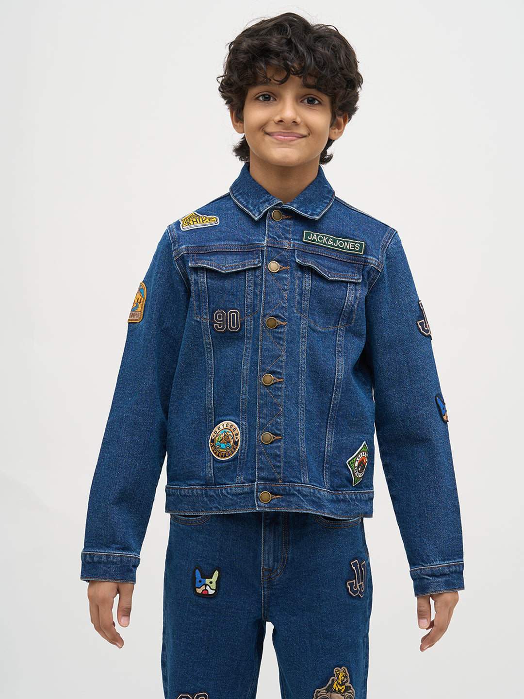 Boys Applique Cotton Denim Jacket