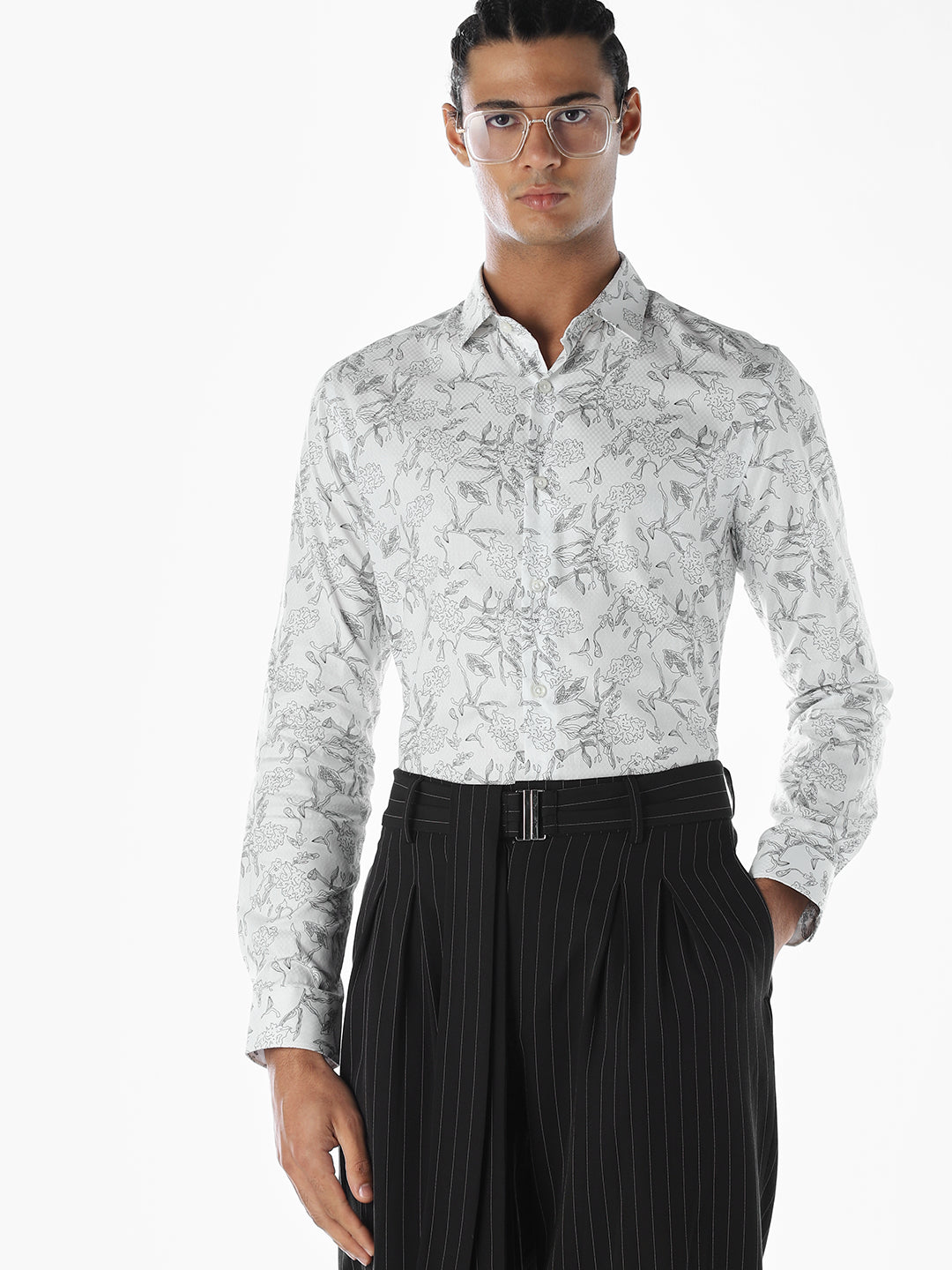 Printed Full Sleeves Shirt - S