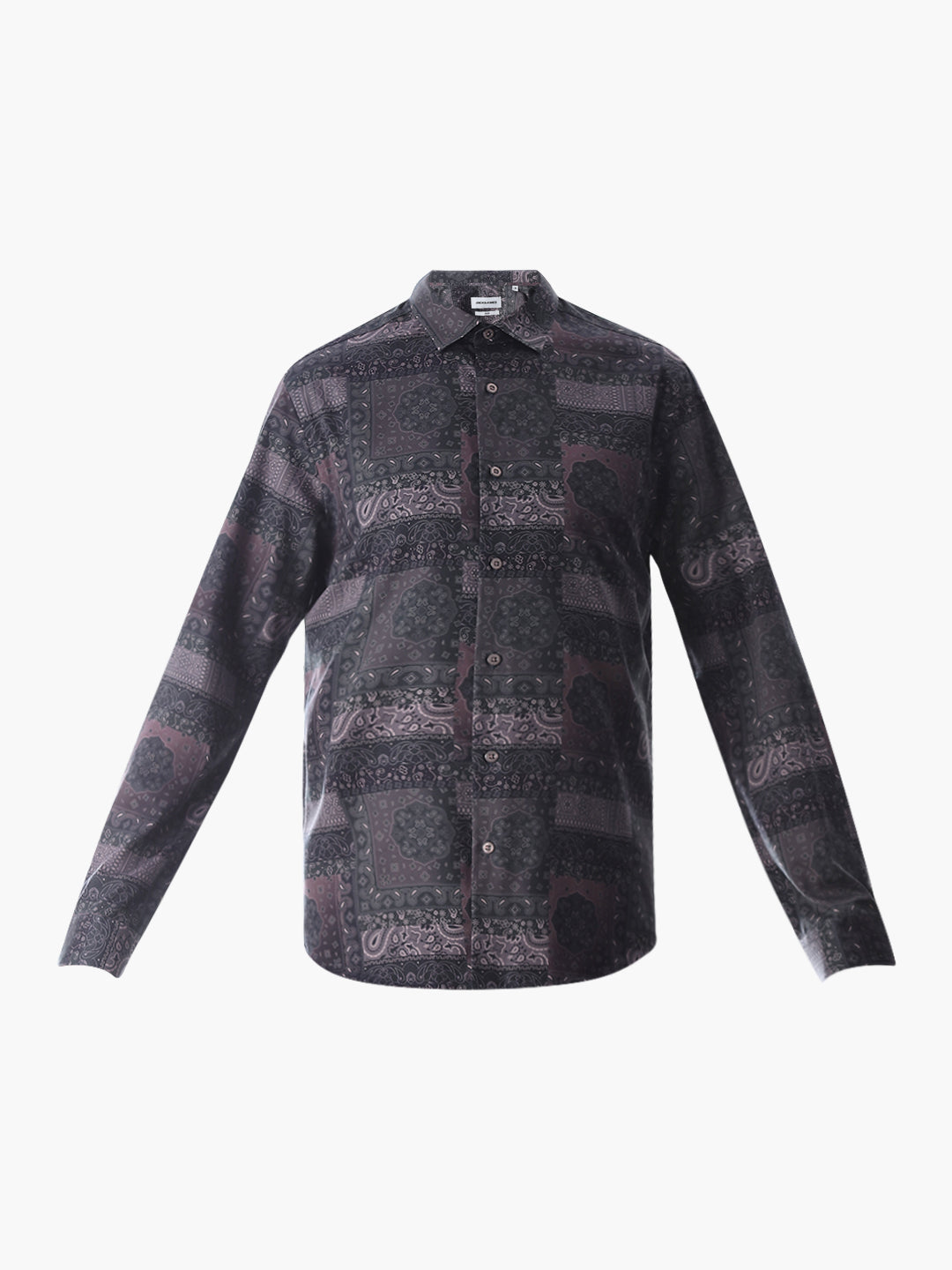 Printed Purple Slim Fit Shirt
