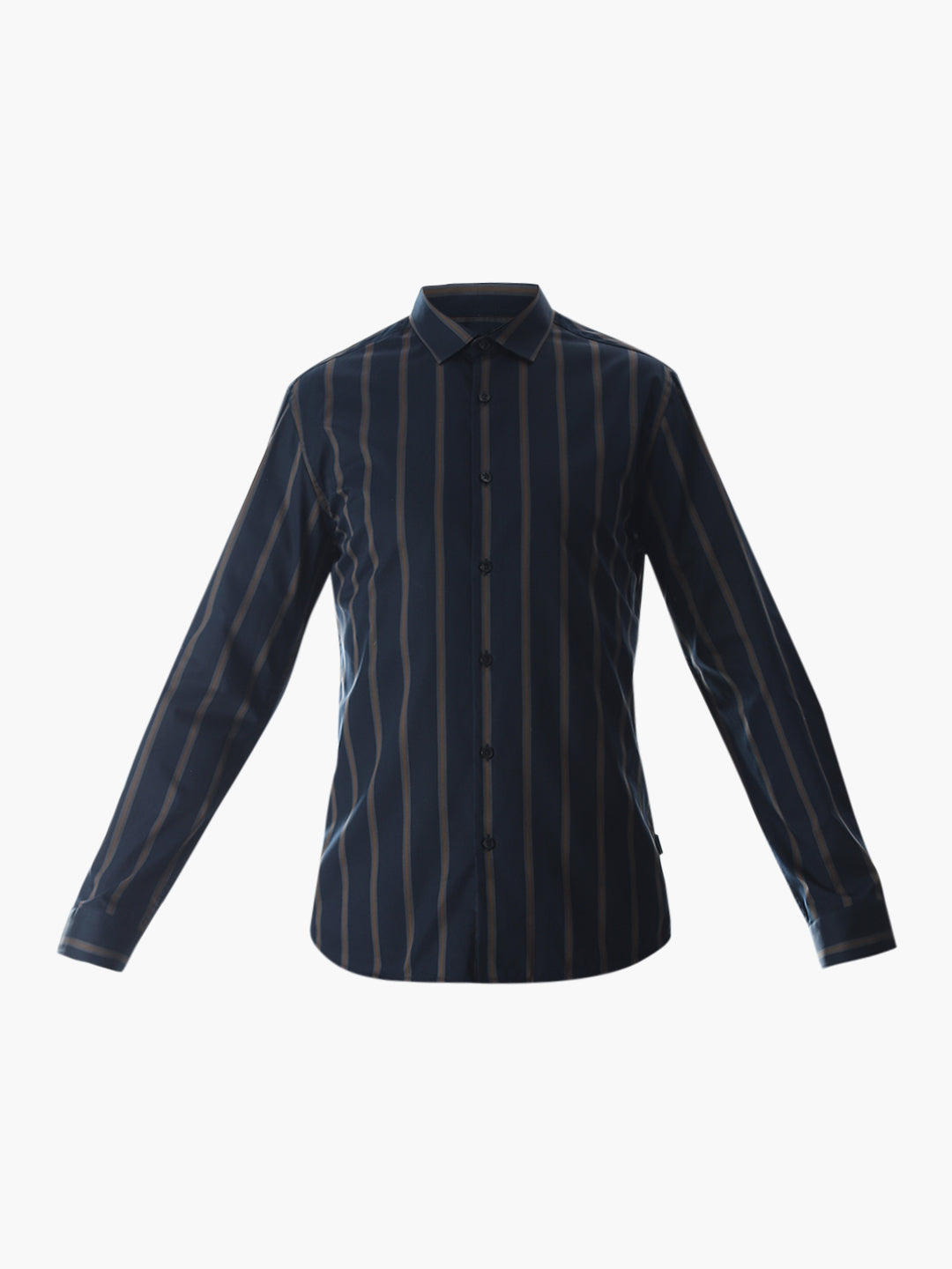 Slim Fit Striped Shirt - Dark Blue