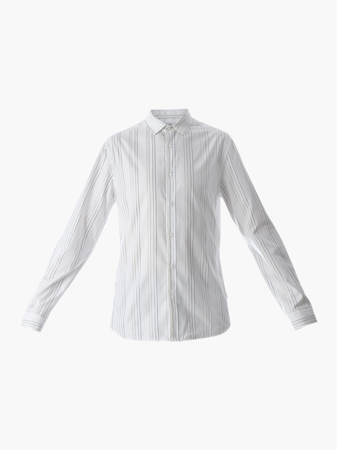 Slim Fit Striped Shirt - White