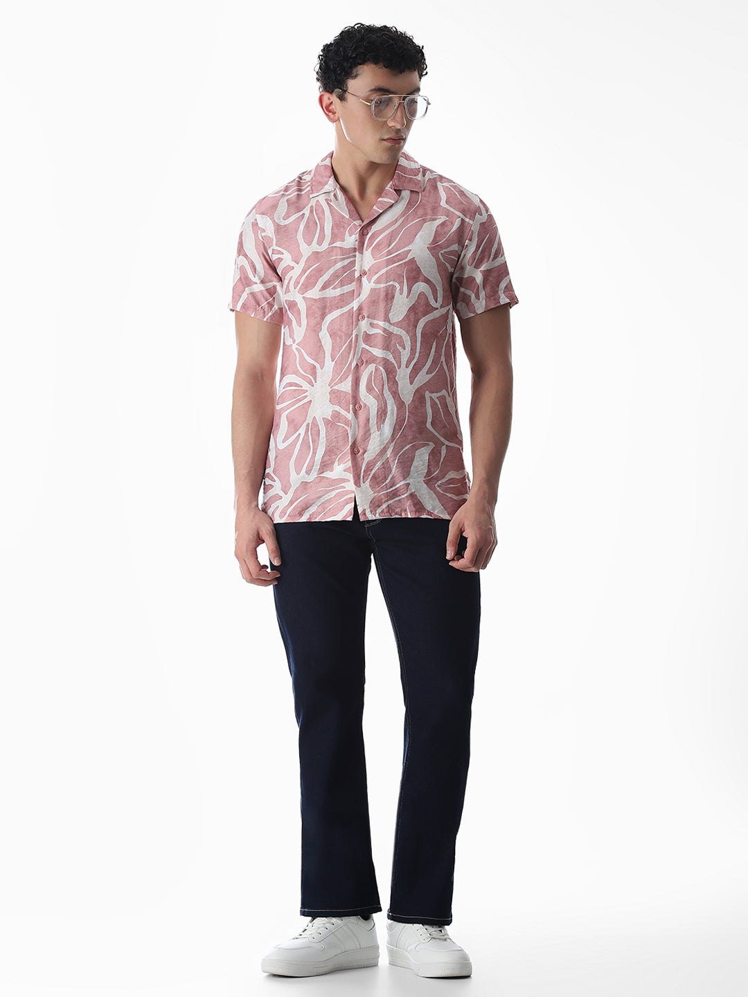 Printed Comfort Fit Shirt - Pink
