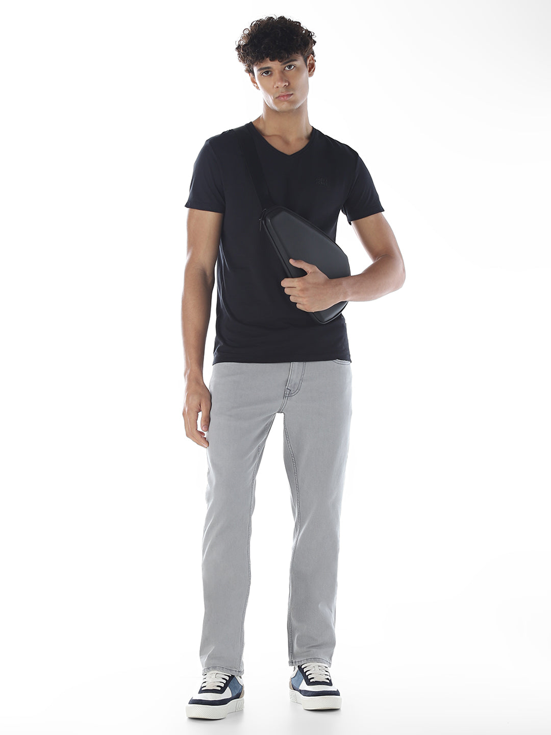 5 Pocket Grey Clark Regular Fit Jeans