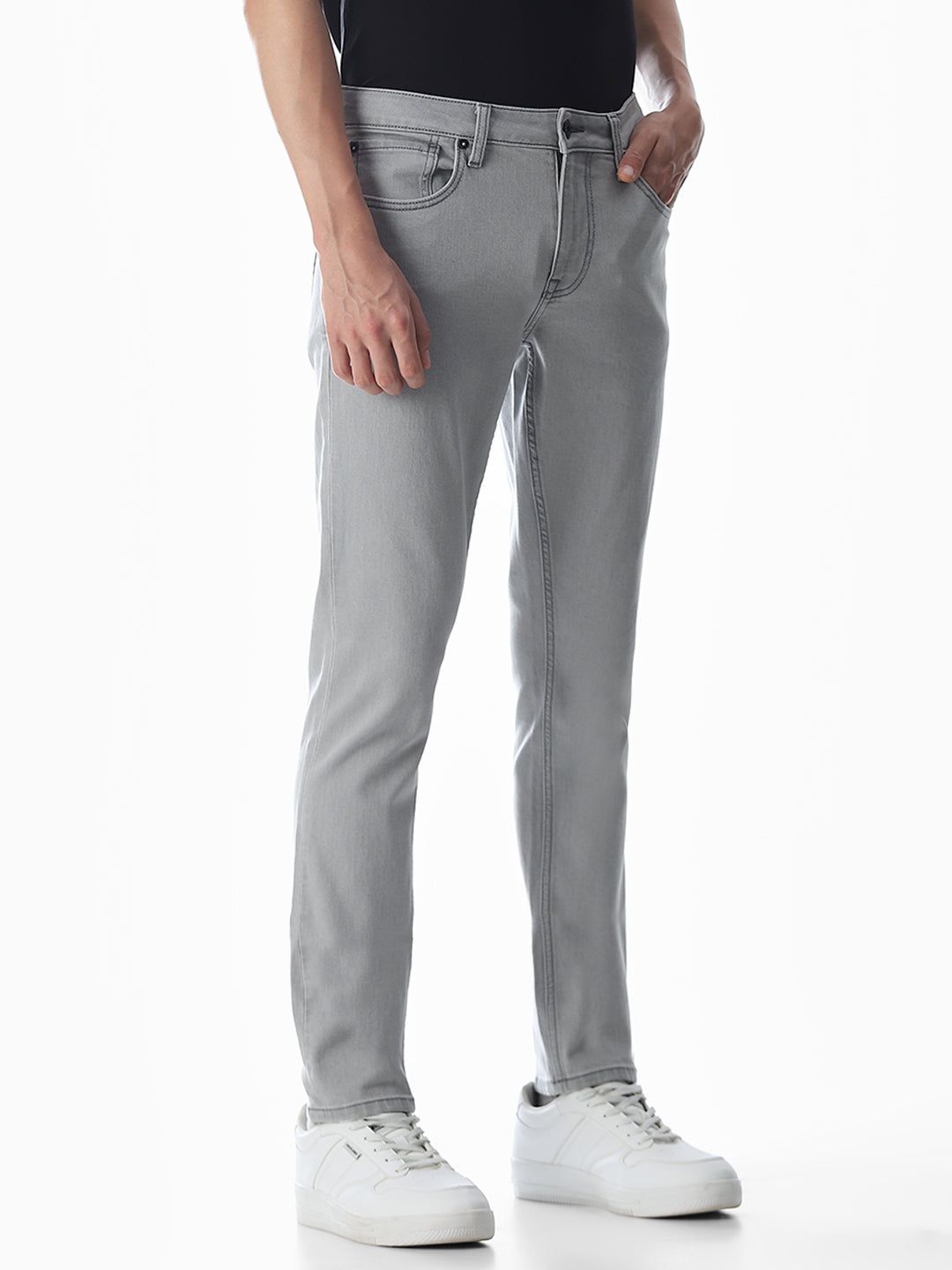 Glenn Slim Fit Jeans - Light Grey