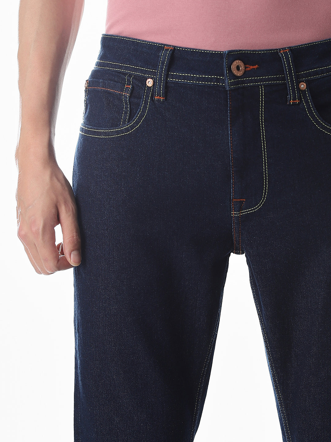 5 Pocket Ben Skinny Fit Jeans - Dark Blue