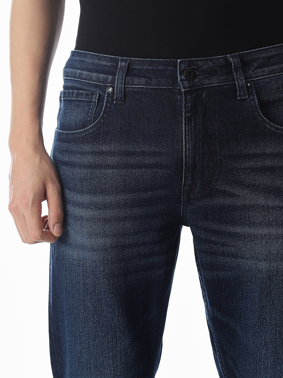 5 Pocket Glenn Slim Fit Jeans - Dark Blue