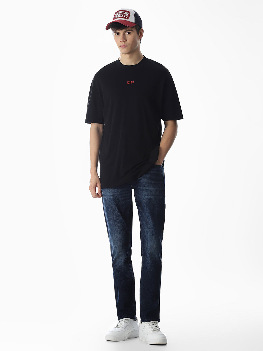 5 Pocket Glenn Slim Fit Jeans - Dark Blue