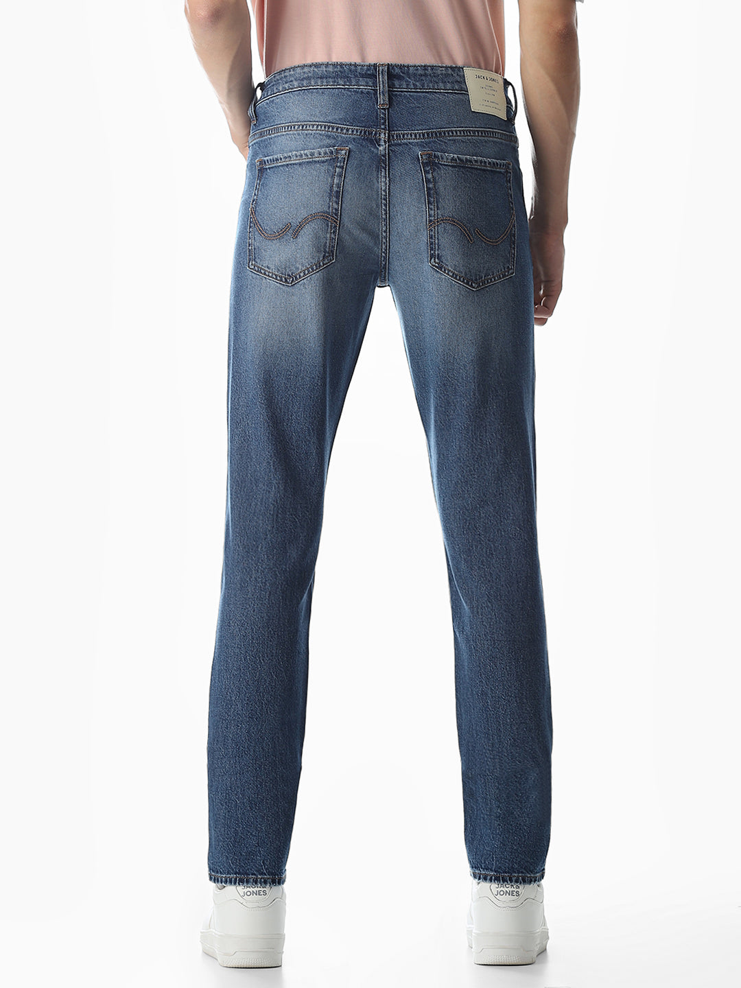 Washed Glenn Slim Fit Jeans - Medium Blue