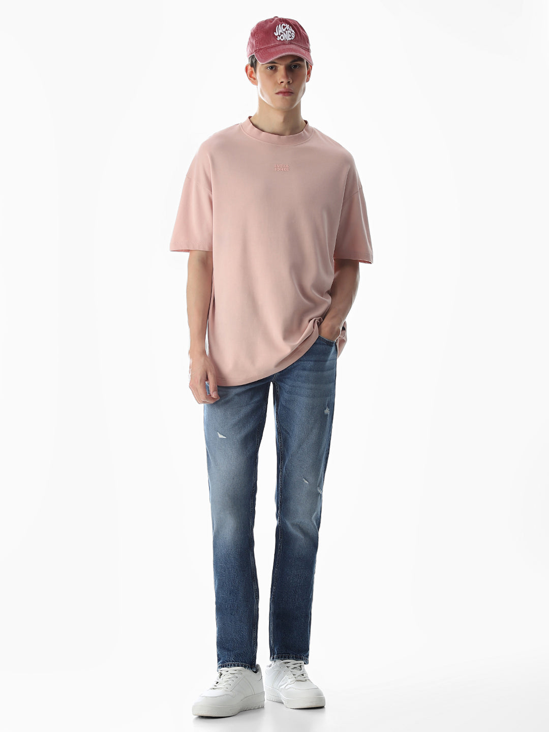 Washed Glenn Slim Fit Jeans - Medium Blue