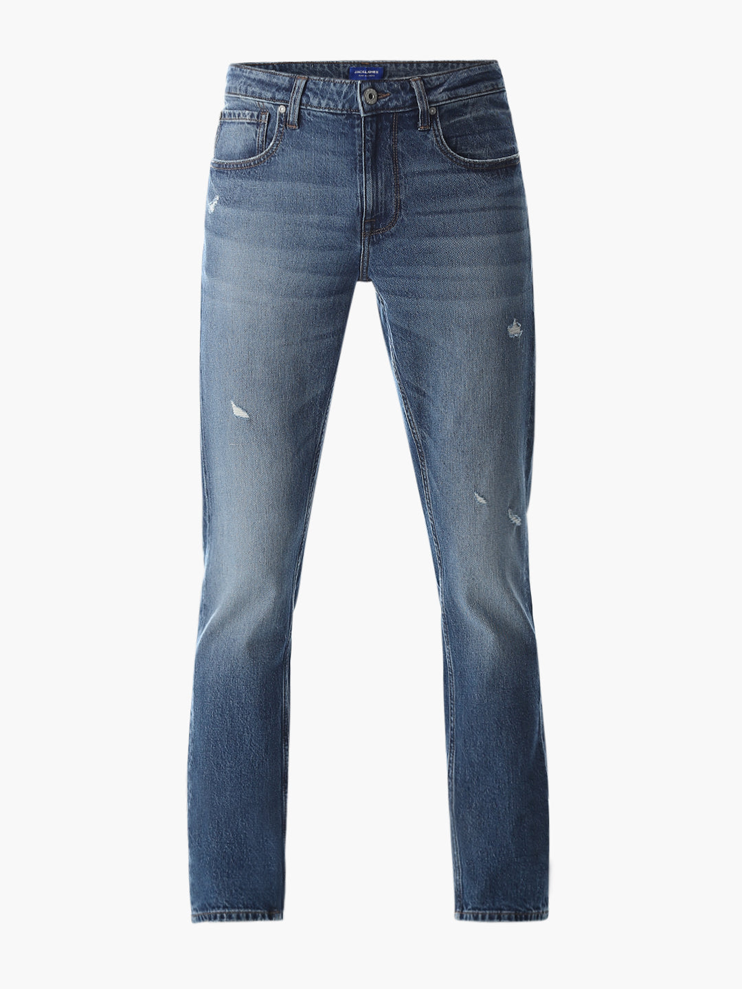 Washed Glenn Slim Fit Jeans - Medium Blue